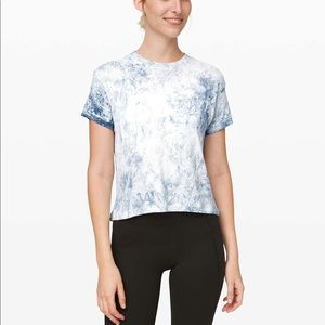 Lululemon Train to Be Short Sleeve White / Luna